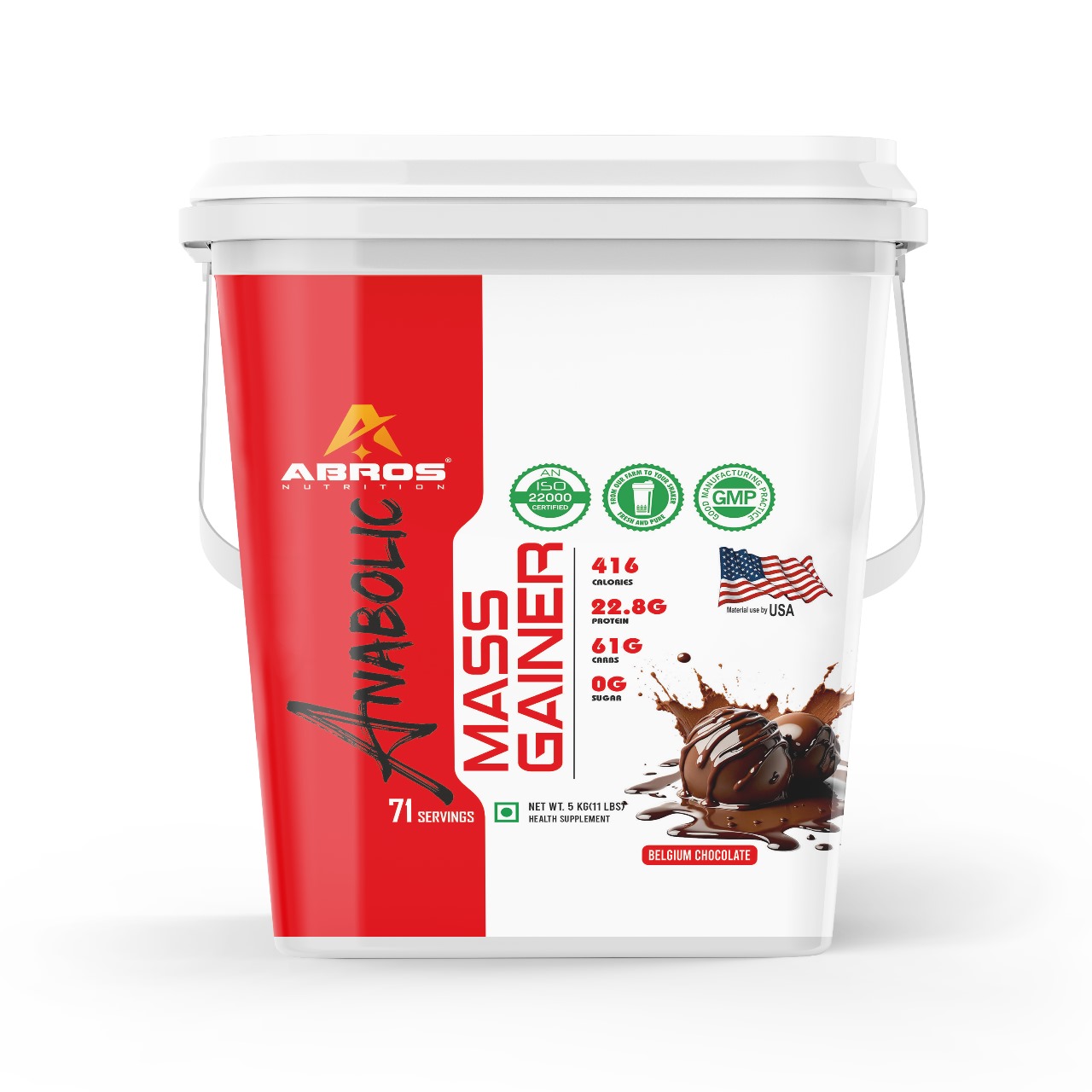 Anabolic Mass Gainer (5KG Bucket)