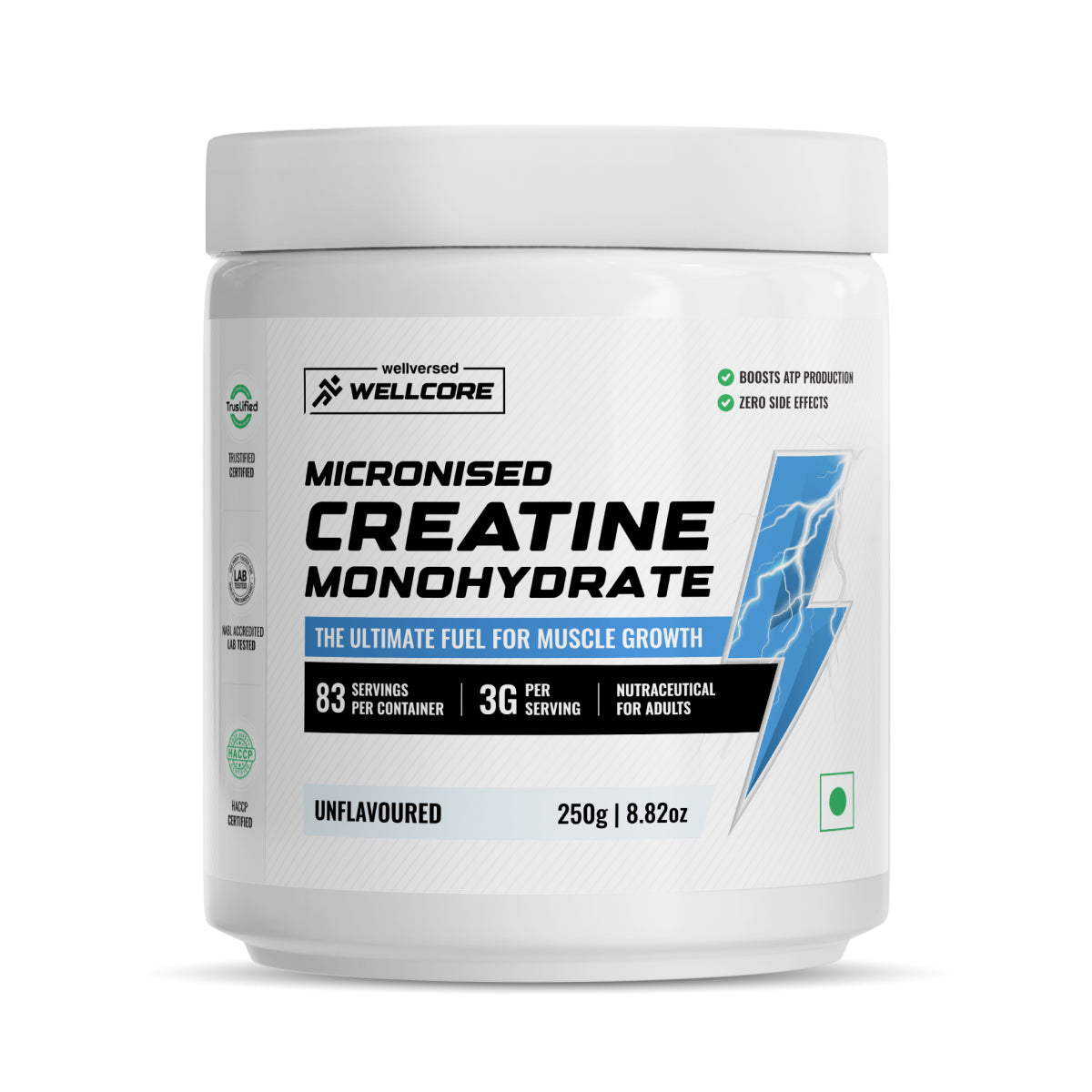 Wellcore Micronised Creatine Monohydrate | Unflavoured (250g)