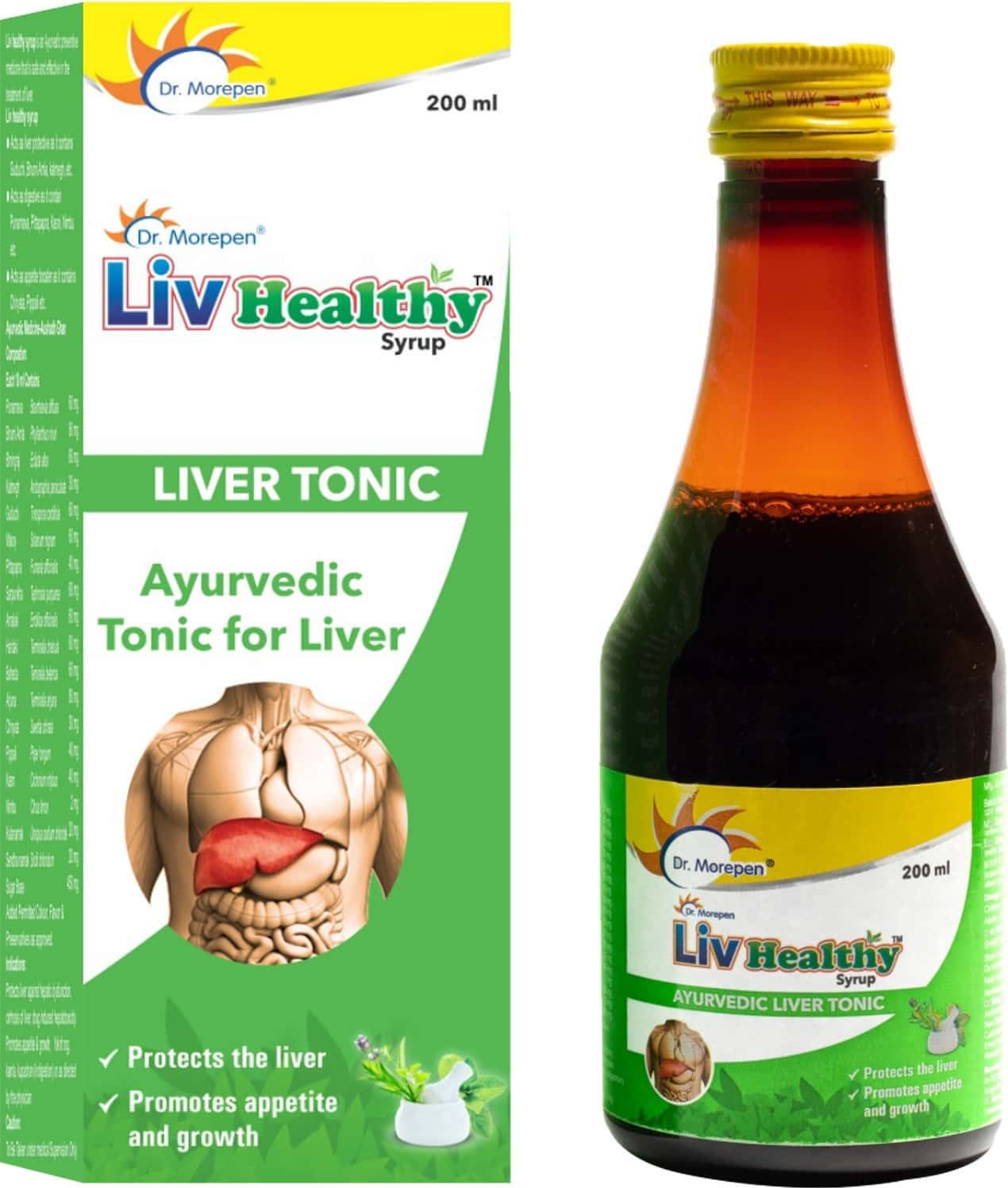 Dr. Morepen Liv Healthy Liver Tonic (Ayurvedic) 200ml