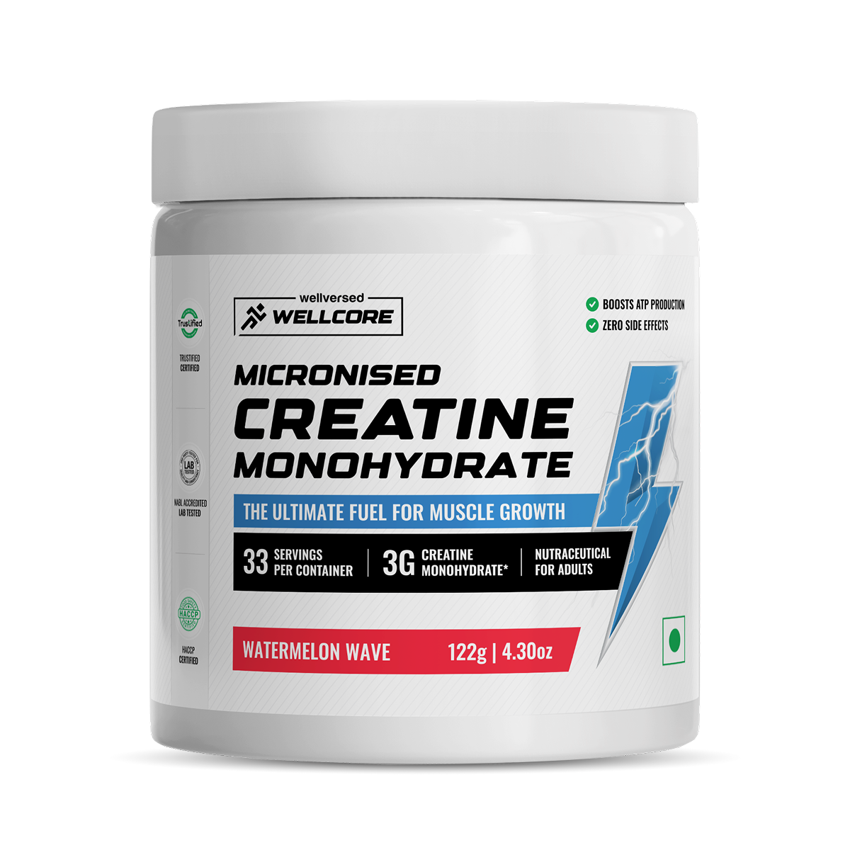 Wellcore Micronised Creatine Monohydrate | Watermelon Wave (122g)