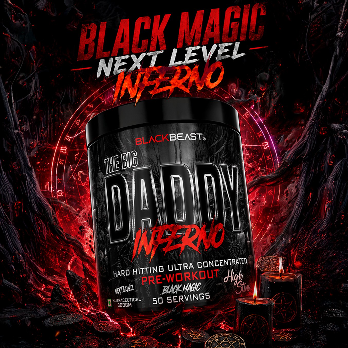 Black Beast The Big Daddy Inferno Pre-Workout - Black Magic
